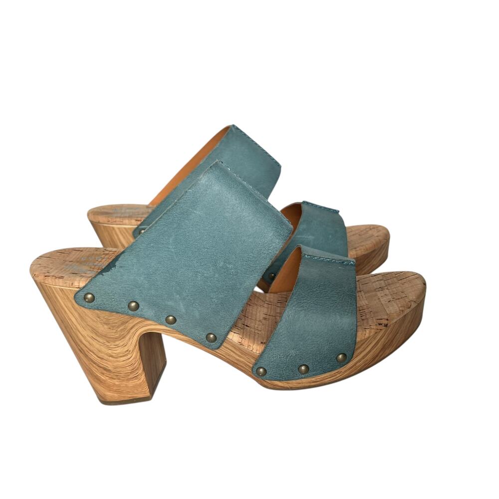 Kork-Ease Darra Leather Platform Clog Heeled Sandals Size 11 - Picture 2 of 12